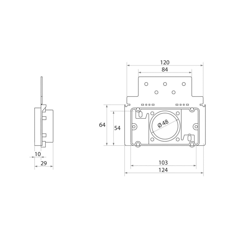 Flexit Monteringsplate for Sugekontakt