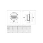 Flexit Rund Sjalusirist med Stuss og Pakninger