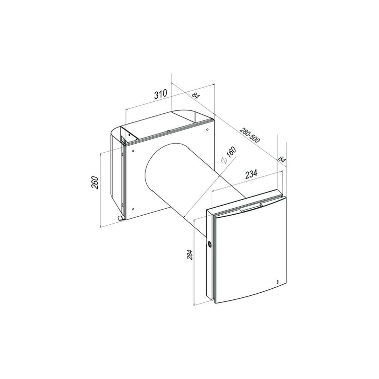 Flexit Roomie Dual Romventilator