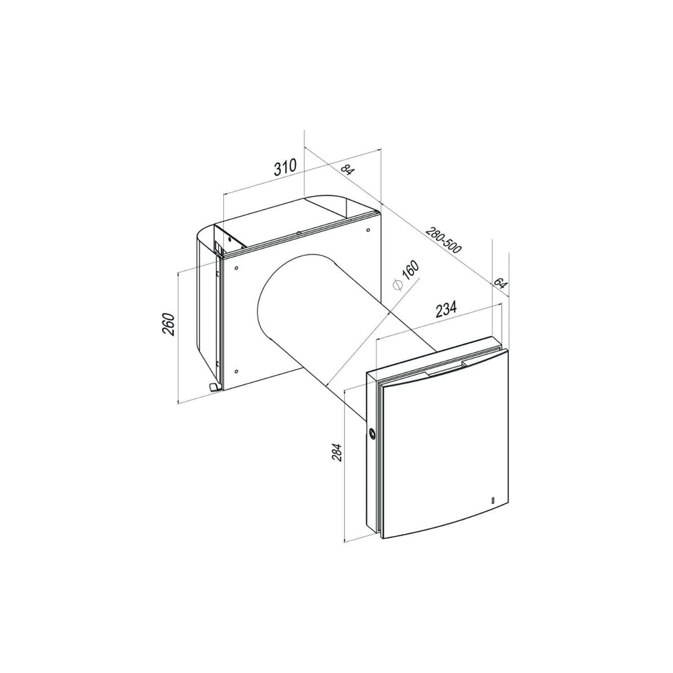 Flexit Roomie Dual Romventilator Hvit Flexit Romventilator FL-115999