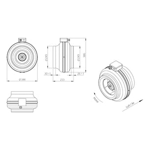 Flexit RS EC Kanalvifte