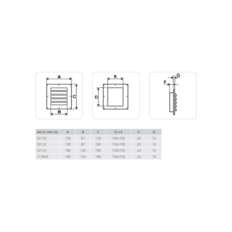 Flexit Plast Sjalusirist med Karm