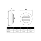 Flexit Støpt Sjalusirist med Rund Stuss