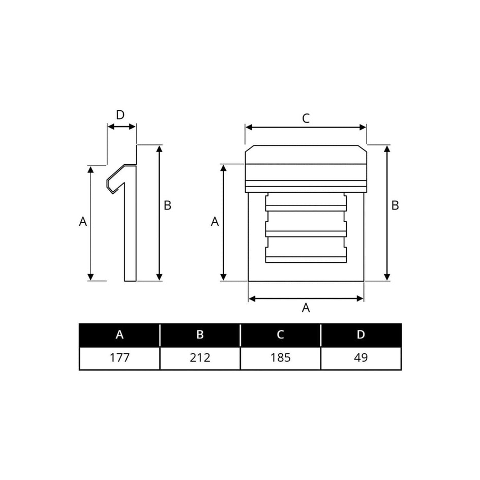 Flexit Sjalusirist Tre uten Karm 6"x6" Flexit FL-02027
