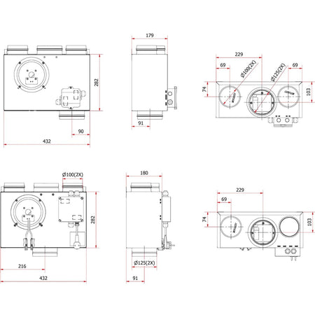 Flexit SVEC C/R Skapvifte