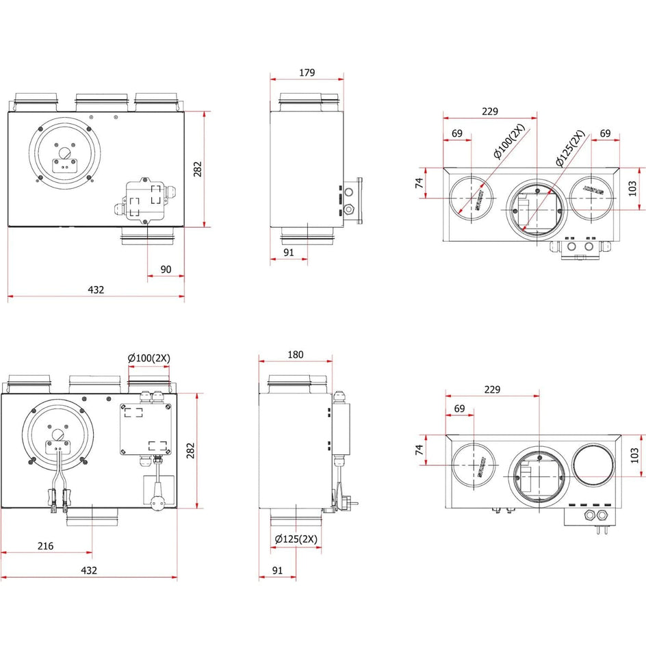 Flexit SVEC C/R Skapvifte Flexit Avtrekksvifte