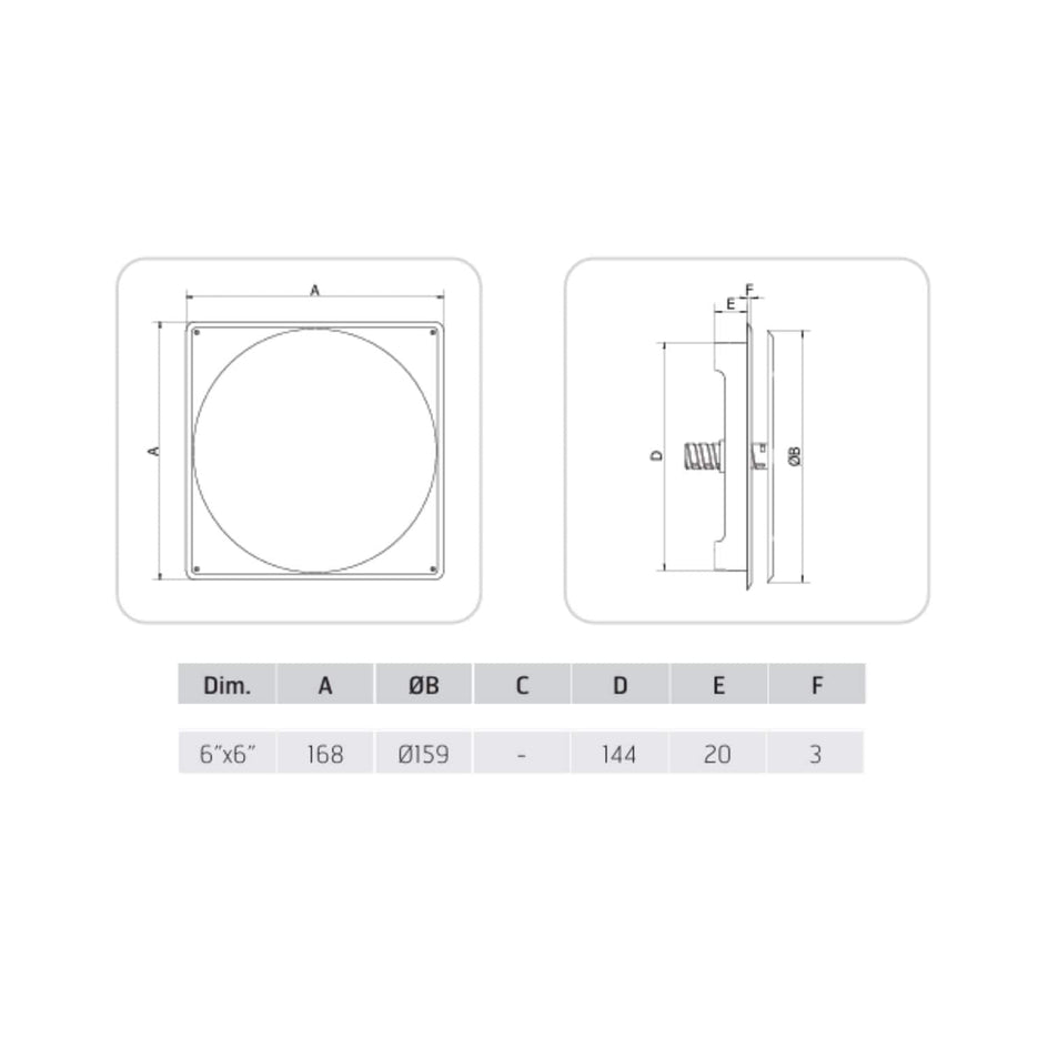 Flexit Tallerkenventil 4 Karm Hvit Flexit FL-02044
