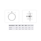 Flexit Rund Plast Tallerkenventil