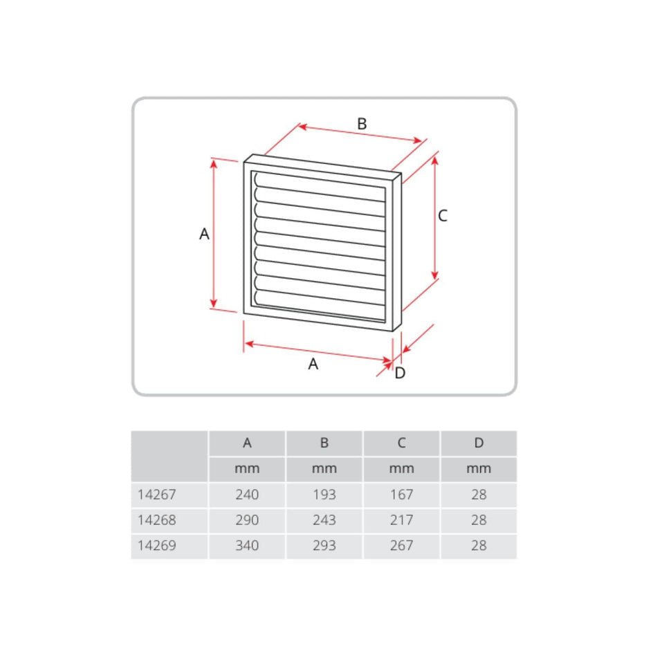 Flexit VK Lamellventil Flat Flexit Avtrekksvifte