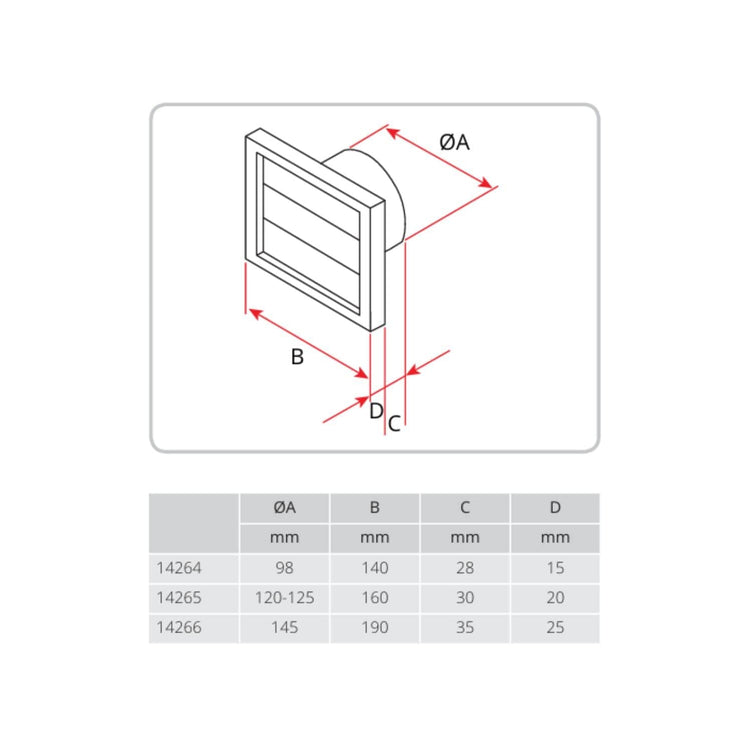 Flexit VK Lamellventil med Stuss