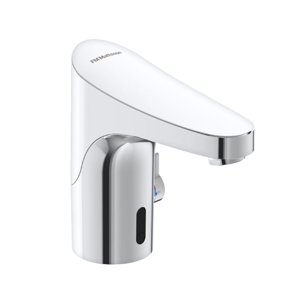 FM Mattsson 9000E Tronic Servantbatteridrift m/ temp. spak Krom FM Mattsson Servantbatteri GRO-4300059