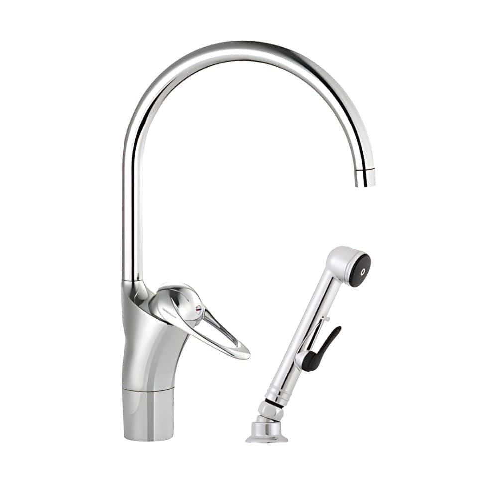 FM Mattsson Kjøkkenkran 9000E II Fkr. Sidedusj SoftPex Krom FM Mattsson Servantbatteri GRO-4300926