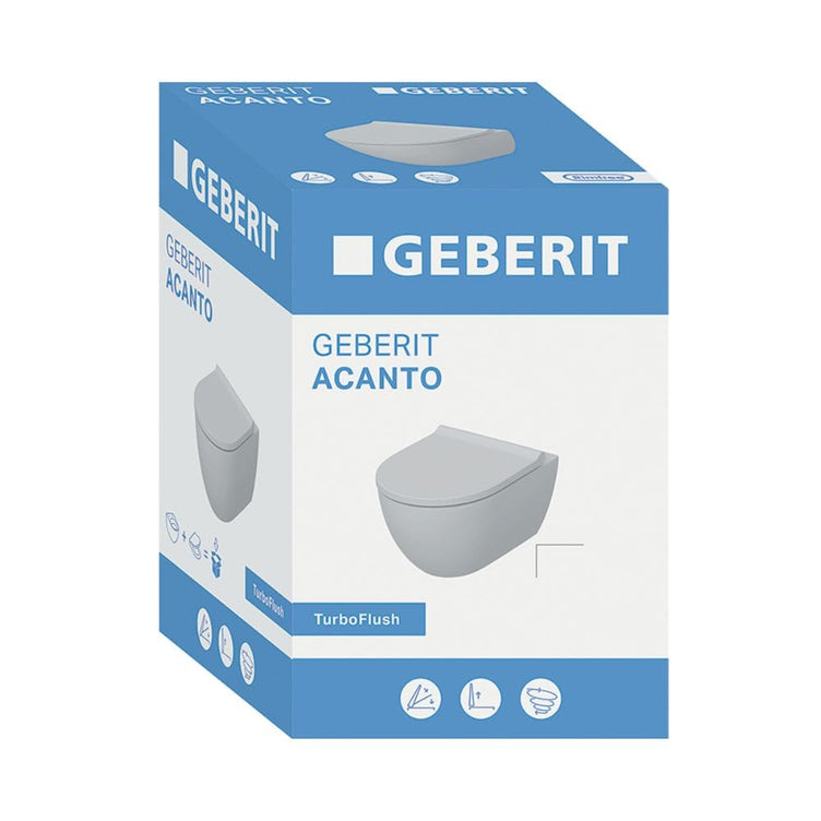 Geberit Acanto TurboFlush Rimfree Vegghengt toalett