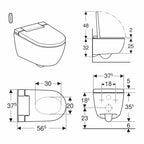 Geberit AquaClean Alba Dusjtoalett vegghengt