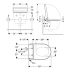 Geberit AquaClean Tuma Classic Toalettsete