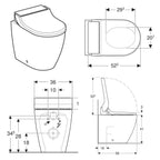 Geberit AquaClean Tuma Comfort Gulvstående Dusjtoalett