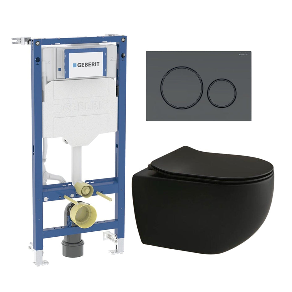 Geberit Arco Vegghengt Toalettpakke veggskål, soft-close sete, sisterne Geberit Toalettpakker BUN-BD6166257