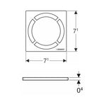 Geberit designrist circle 8x8cm
