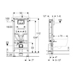 Geberit Duofix Sigma Sawa Innbyggingssisterne H112cm