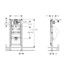 Geberit Duofix urinalelement universal 112-130cm