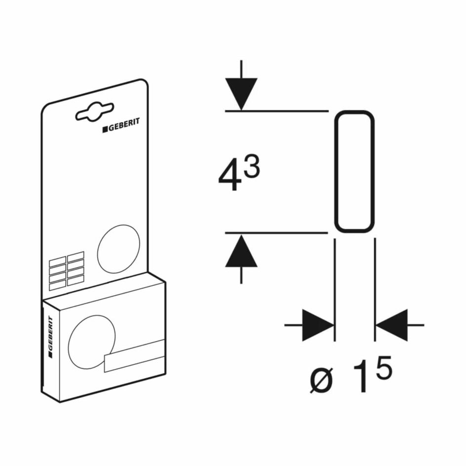 Geberit DuoFresh Stick Geberit Tilbehør toalett GRO-6165801