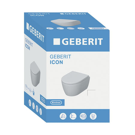 Geberit iCon Kompakt Rimfree Vegghengt toalett
