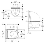 Geberit iCon Rimfree Vegghengt toalett