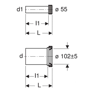 Geberit Klosettilslutning PEH