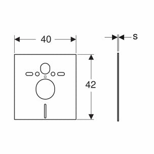 Geberit Lyddempingssett for vegghengt toalett