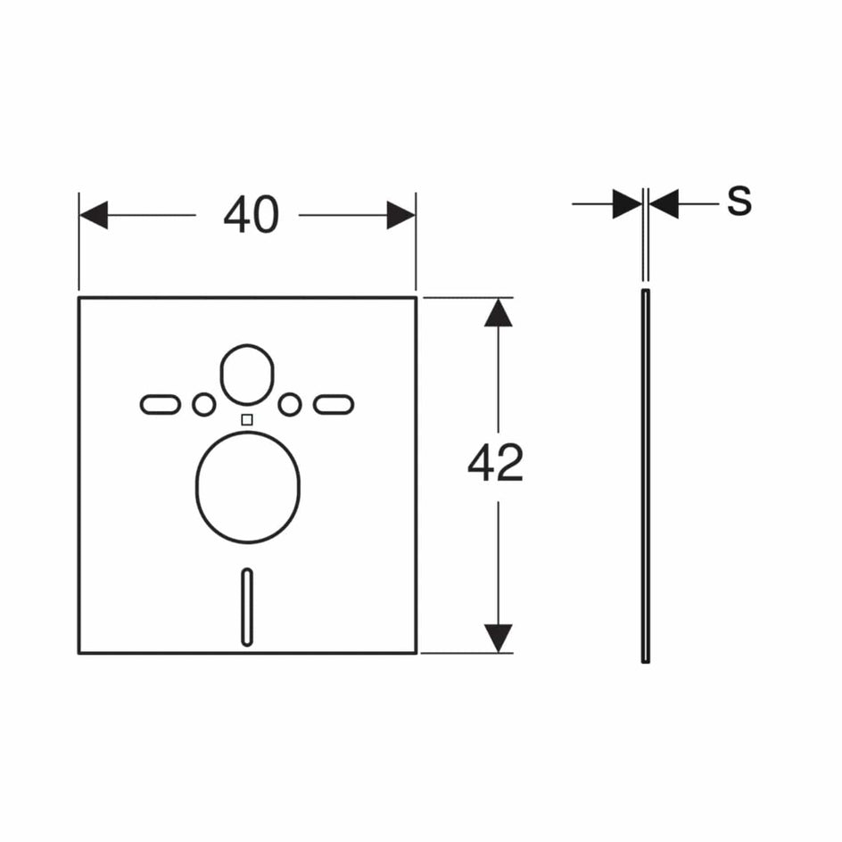 Geberit Lyddempingssett for vegghengt toalett Geberit Tilbehør toalett GRO-6166931