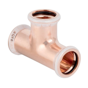 Geberit Mapress kobber T-rør med 3 muffer Pressfitting