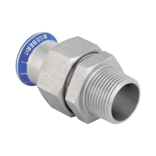 Geberit Mapress syrefast Tippunion med utvendige gjenger Pressfitting