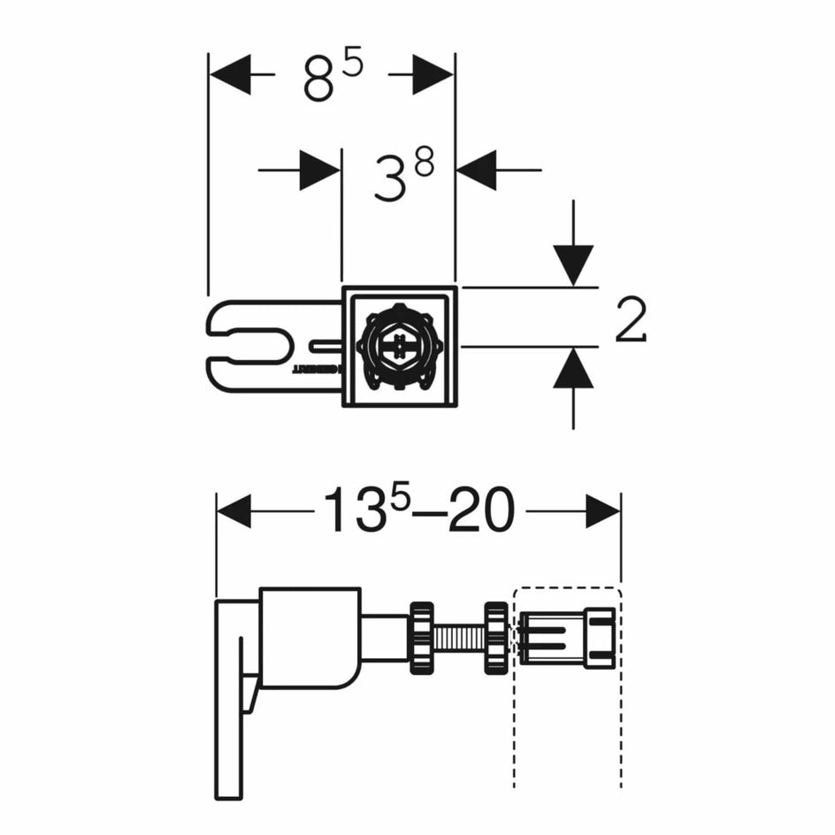 Geberit Montasjesett Duofix Geberit Tilbehør toalett GRO-6165958