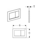 Geberit Omega 30 Betjeningsplate