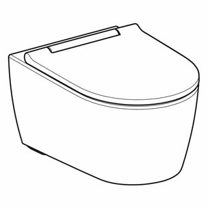 Geberit One Rimless Vegghengt toalett høydejusterbar