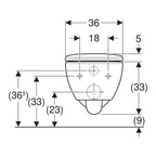 Geberit Selnova Premium Rimfree Vegghengt toalett