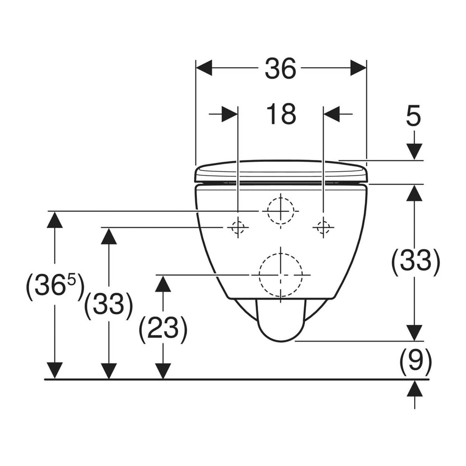 Geberit Selnova Premium Vegghengt toalett Hvit Geberit Vegghengt toalett GRO-14228174
