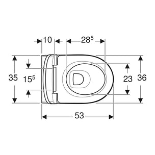 Geberit Selnova Premium Rimfree Vegghengt toalett
