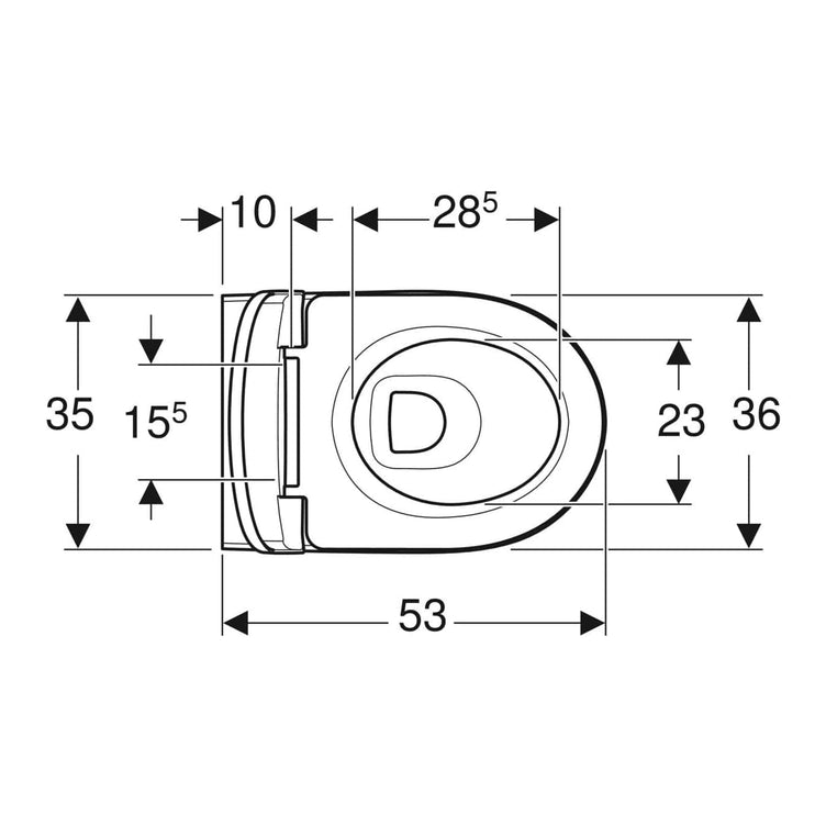Geberit Selnova Premium Rimfree Vegghengt toalett