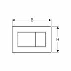 Geberit Sigma01 Firkantet Betjeningsplate