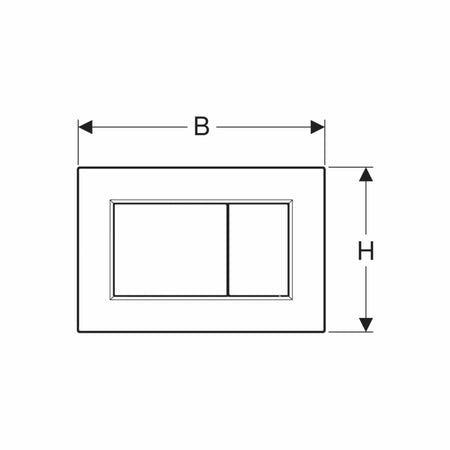 Geberit Sigma01 Firkantet Betjeningsplate