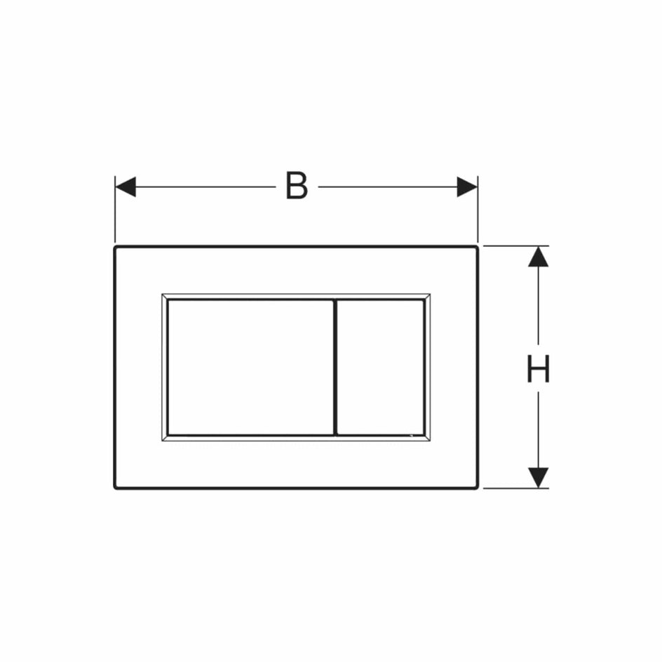 Geberit Sigma 01 Firkantet Betjeningsplate Geberit Betjeningsplate og trykknapper