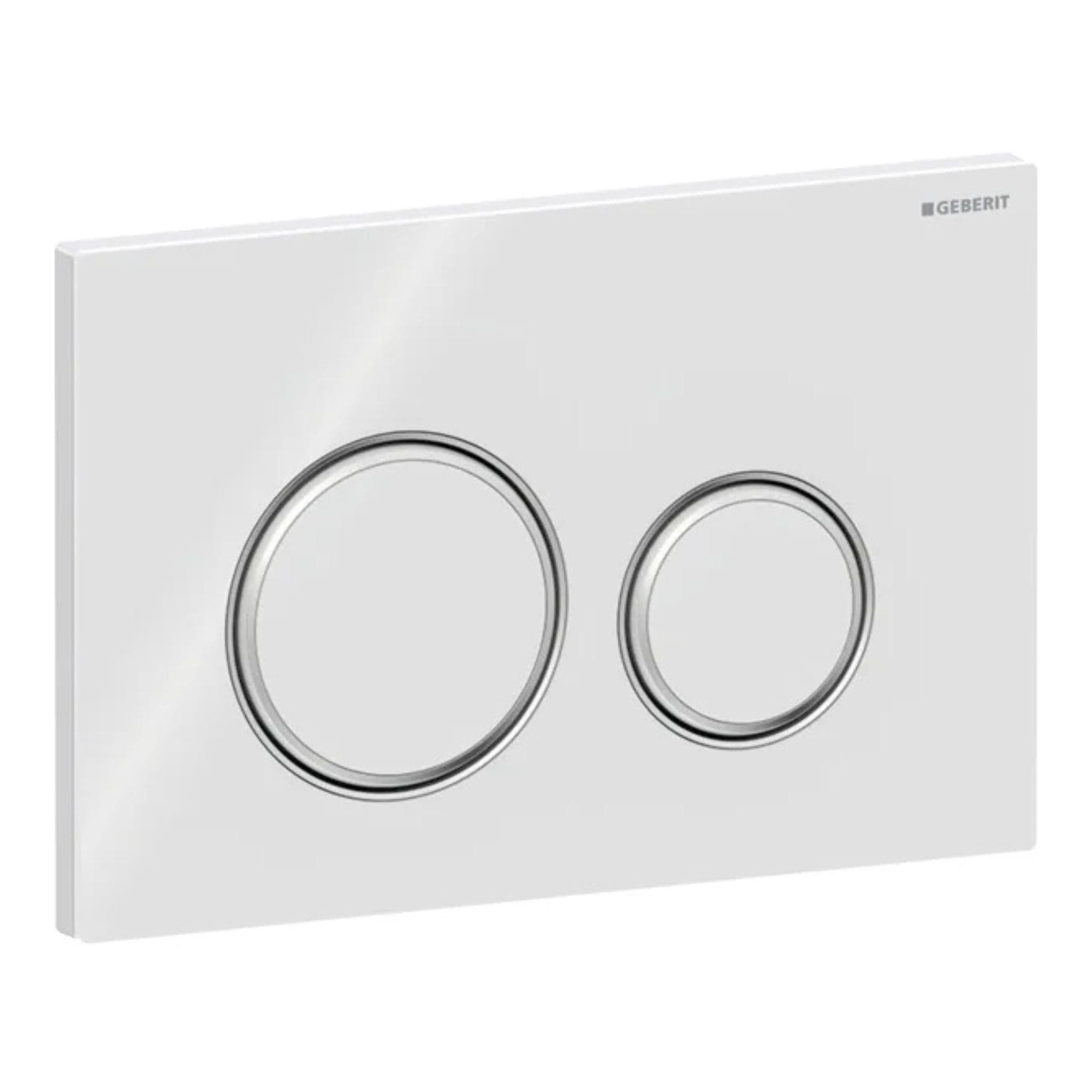 Geberit Sigma 21 Betjeningsplate Hvit / Krom Geberit Betjeningsplate og trykknapper GRO-6165814