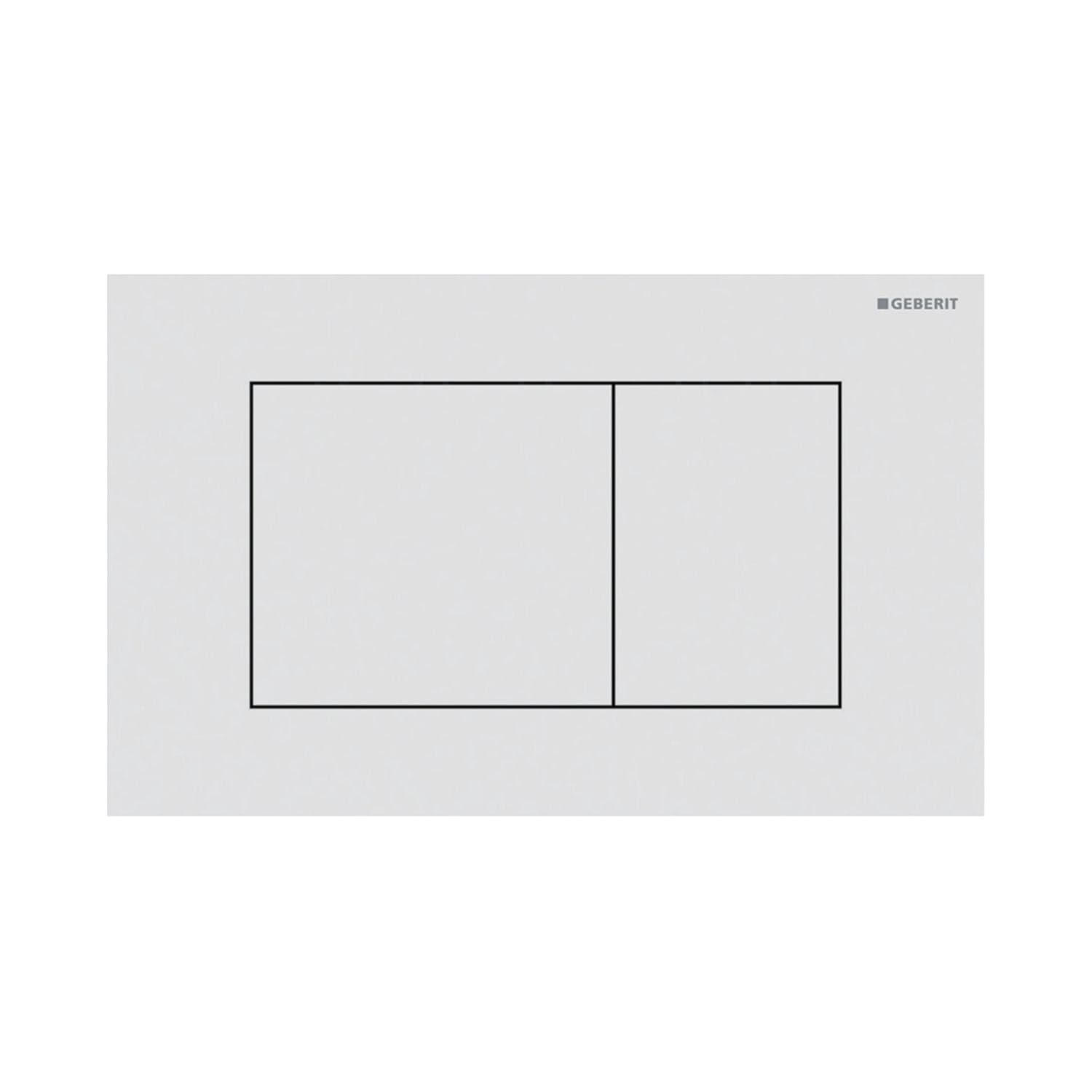 Geberit Sigma 40 Firkantet Betjeningsplate Hvit matt (Easy Clean) Geberit Betjeningsplate og trykknapper GRO-1387334