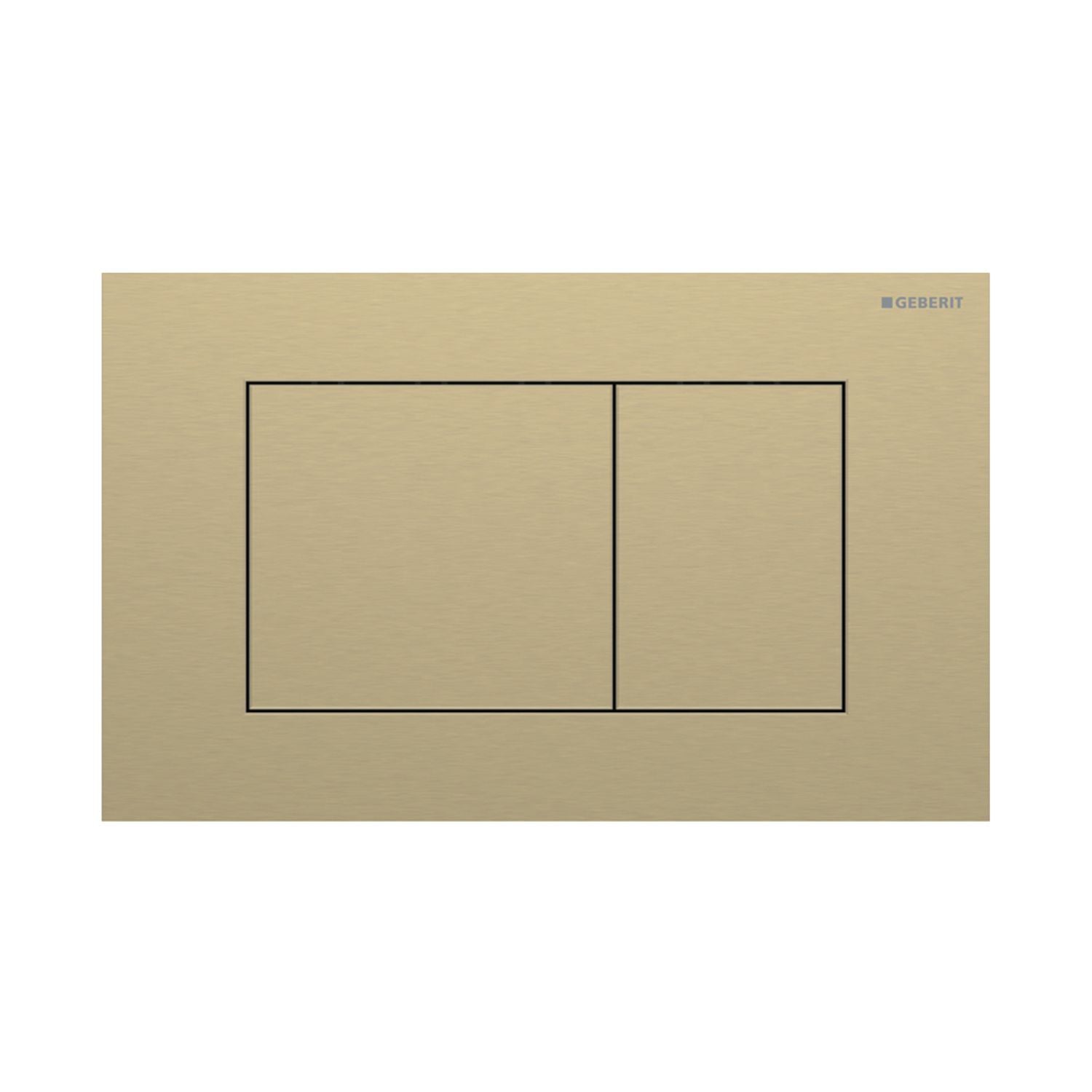Geberit Sigma 40 Firkantet Betjeningsplate Messing (Easy Clean) Geberit Betjeningsplate og trykknapper GRO-1387337