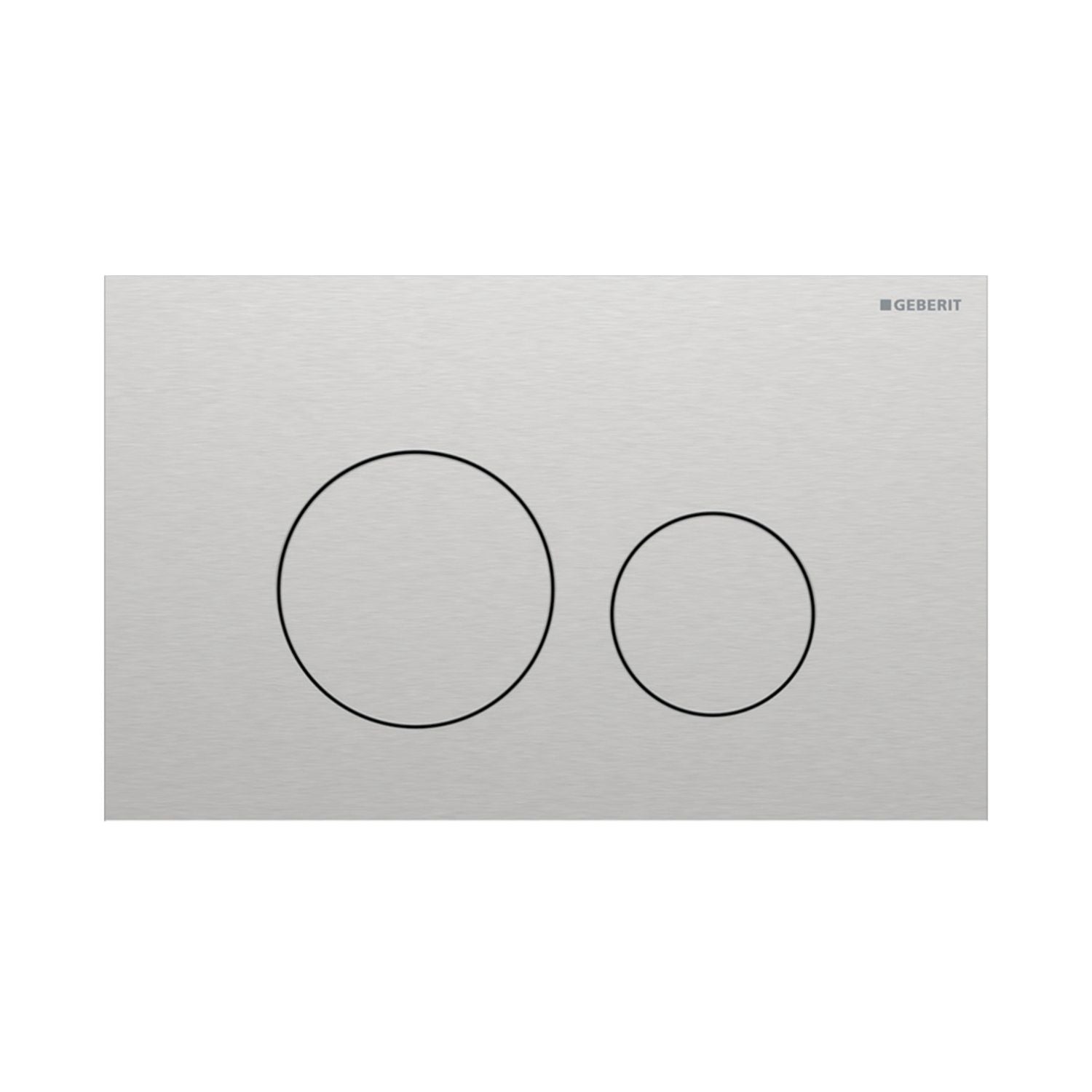 Geberit Sigma 40 Rund Betjeningsplate Børstet krom Geberit Betjeningsplate og trykknapper GRO-1387341