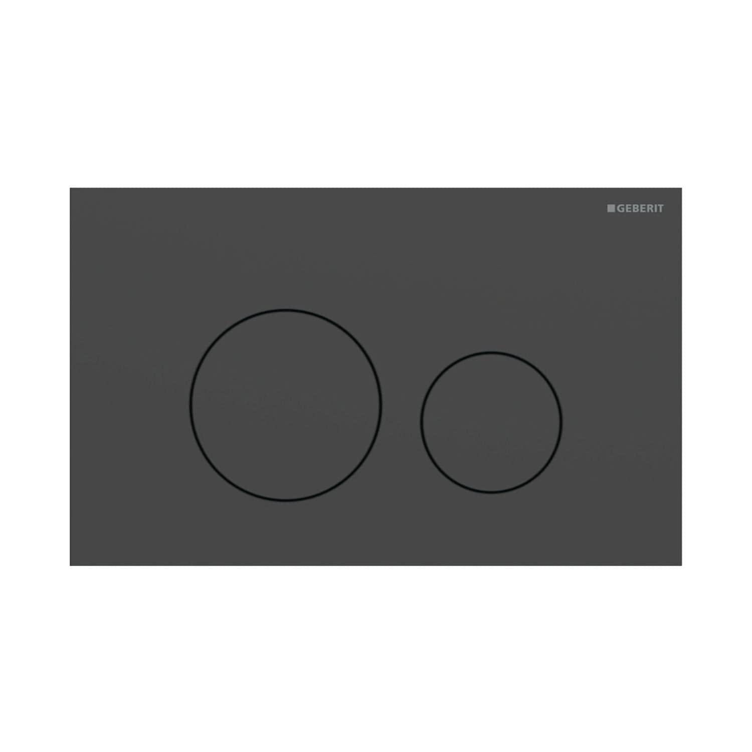 Geberit Sigma 40 Rund Betjeningsplate Matt svart Geberit Betjeningsplate og trykknapper GRO-1387340