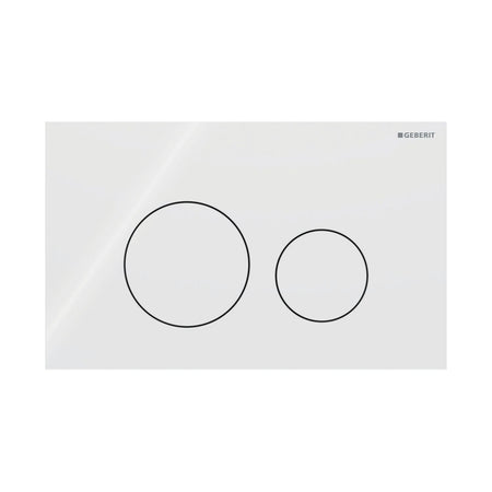 Geberit Sigma40 Rund Glass Betjeningsplate