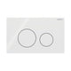 Geberit Sigma 40 Rund Glass Betjeningsplate Hvit Geberit Betjeningsplate og trykknapper GRO-1387348