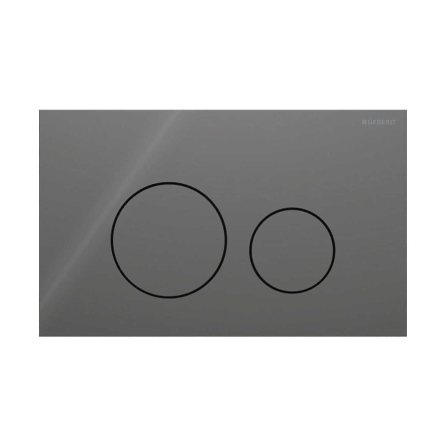 Geberit Sigma40 Rund Glass Betjeningsplate Lava Geberit Betjeningsplate og trykknapper GRO-1387342